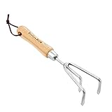 Berry&Bird Garden Hand Cultivator, Stainless Steel Handheld Triple Claw Hand Rake with Ergonomic Wooden Handle and Leather Strap, Heavy Duty Garden Tilling Tool for Weeding, Turning Soil, Cultivating Photo, new 2024, best price $15.99 review