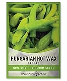 Hungarian Hot Wax Pepper Seeds for Planting Heirloom Non-GMO Hungarian Hot Wax Peppers Plant Seeds for Home Garden Vegetables Makes a Great Gift for Gardening by Gardeners Basics Photo, new 2024, best price $4.95 review