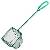 Pawfly 4 Inch Aquarium Net Fine Mesh Small Fish Catch Nets with Plastic Handle - Green Photo, new 2024, best price $4.99 review
