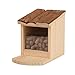 foto Gardigo Mangiatoia per scoiattoli con tetto apribile; Squirrel Feeder in legno; Distributore di cibo per Scoiattolo; Facile da riempire/pulire recensione