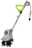 Earthwise TC70025 7.5-Inch 2.5-Amp Corded Electric Tiller/Cultivator, Grey Photo, new 2024, best price $99.99 review