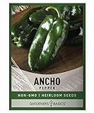 Ancho Poblano Pepper Seeds for Planting Heirloom Non-GMO Ancho Peppers Plant Seeds for Home Garden Vegetables Makes a Great Gift for Gardening by Gardeners Basics Photo, new 2024, best price $5.95 review