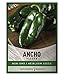 Photo Ancho Poblano Pepper Seeds for Planting Heirloom Non-GMO Ancho Peppers Plant Seeds for Home Garden Vegetables Makes a Great Gift for Gardening by Gardeners Basics review