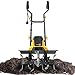 Photo EVEAGE Electric Corded Garden Tiller and Cultivator, 120V 18-Inch 13.5AMP Rototiller Tool, 4'' - 8'' Tilling Depth Foldable Handle 6x4 Tines review