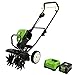 Photo Greenworks Pro 80V 10 inch Cultivator with 2Ah Battery and Charger, TL80L210 review