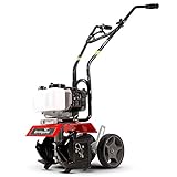 Earthquake 31635 MC33 Mini Tiller Cultivator, Powerful 33cc 2-Cycle Viper Engine, Gear Drive Transmission, Height Adjustable Wheels, 5 Year Warranty,Red Photo, new 2024, best price $229.00 review