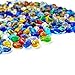Photo Keedolla Colorful Clear Sea Glass Pebbles Aquarium Gravel Fish Tank Rocks Small, Irregular Glass Gems Stones Beads Marble Pebbles Rock Sand for Garden|Vase Filler|Fish Turtle Tank Decorations review