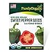 Photo Purely Organic Products Purely Organic Heirloom Sweet Pepper Seeds (California Wonder) - Approx 35 Seeds review