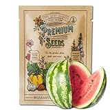 Watermelon Seeds, Crimson Sweet Variety | 60+ Non-GMO, Heirloom Watermelon Seeds | Premium Home Gardening Melons Photo, new 2024, best price $4.75 review