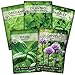 Photo Sow Right Seeds - 5 Herb Seed Collection - Genovese Basil, Chives, Cilantro, Italian Parsley, and Oregano Seeds for Planting and Growing a Home Vegetable Garden; Fresh Assortment Herbal Variety Pack review