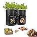 Photo HomeFoundry 10 Gallon Potato Grow Bags – 2 Pack Portable Aeration Fabric with Hook & Loop Window Garden Planting Bags for Vegetables-Carrots-Onion & Tomato’s review