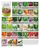 Survival Vegetable Seeds Garden Kit Over 16,000 Seeds Non-GMO and Heirloom, Great for Emergency Bugout Survival Gear 35 Varieties Seeds for Planting Vegetables 35 Free Plant Markers Gardeners Basics Photo, new 2024, best price $39.95 ($0.00 / Count) review