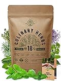 18 Culinary Herbs Seeds Variety Pack - Heirloom, NON-GMO, Herbs Seeds for Planting Outdoor and Indoor - Home Gardening. Over 5000+ seeds including Rosemary, Thyme, Oregano, Mint, Basil, Parsley & More Photo, new 2024, best price $21.99 ($1.22 / Count) review