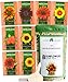 Photo 1000+ Sunflower Seeds for Planting - 8 Varieties - Flower Seeds to Plant Outside, Grow Giant Sunflower Plants, Heirloom Seeds review