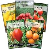 Sow Right Seeds - Classic Tomato Seed Collection for Planting - Pink Oxheart, Yellow Pear, Jubilee, Marglobe, and Roma Tomatoes - Non-GMO Heirloom Varieties to Plant and Grow a Home Vegetable Garden Photo, new 2024, best price $10.99 review