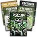 Photo Survival Garden Seeds Cucumber Collection - Mix of Armenian, Beit Alpha, Lemon, National Pickling, & Spacemaster Seed Packets to Grow Vining Vegetables on The Homestead - Non GMO Heirloom Seed Vault review