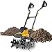 Photo COPOWER by EVEAGE GT18-13.5US Electric Corded Garden Tiller and Cultivator, 120V 18-Inch 13.5AMP Rototiller Tool, 4'' - 8'' Tilling Depth Foldable Handle 6x4 Tines review