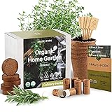 Indoor Herb Garden Starter Kit - Certified USDA Organic Non GMO - 5 Herb Seed Basil, Cilantro, Parsley, Sage, Thyme, Potting Soil, Plant Kit - DIY Kitchen Grow Kit for Growing Herb Seeds Indoors Photo, new 2024, best price $29.97 review