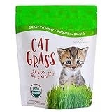 Organic Cat Grass Seed Blend for Planting by Handy Pantry - A Healthy Mix of Organic Wheatgrass Seeds: Barley, Oats, and Rye Seeds - Non-GMO Wheat Grass Seeds for Pets - Cat Grass Kit Refill (12 oz.) Photo, new 2024, best price $10.47 ($0.87 / ounce) review