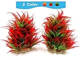 BEGONDIS 2 Pcs Fish Tank Artificial Red Water Plants, Aquarium Decorations Made of Soft Plastic, Safe for All Fish & Pets Photo, new 2024, best price $12.99 review