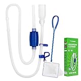 VIVOSUN Aquarium Gravel Cleaner Siphon Fish Tank Vacuum Cleaner with Fishing Net Long Nozzle Water Flow Controller - BPA Free Photo, new 2024, best price $15.87 ($7.94 / Count) review