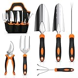 CHRYZTAL Garden Tool Set, Stainless Steel Heavy Duty Gardening Tool Set, with Non-Slip Rubber Grip, Storage Tote Bag, Outdoor Hand Tools, Ideal Garden Tool Kit Gifts for Women and Men Photo, new 2024, best price $29.98 review