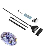 QANVEE Aluminum Magnesium Alloy Aquarium Scraper Cleaner Brush with 10 Stainless Steel Blades for Fish Reef Plant Glass Tank 26 Inch Photo, new 2024, best price $15.99 review