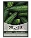Photo Cucumber Seeds for Planting - Marketmore 76 - Cucumis sativus Heirloom, Non-GMO Vegetable Variety- 1 Gram Seeds Great for Outdoor Gardening by Gardeners Basics review