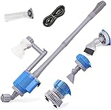UPETTOOLS Aquarium Gravel Cleaner - Electric Automatic Removable Vacuum Water Changer Sand Algae Cleaner Filter Changer 110V/28W Photo, new 2024, best price $37.99 review