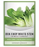 Bok Choy Chinese Cabbage Seeds for Planting - (Pak Choi) Heirloom, Non-GMO Vegetable Variety- 1 Gram Seeds Great for Summer, Spring, Fall and Winter Gardens by Gardeners Basics Photo, new 2024, best price $5.49 review