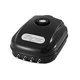 AQUANEAT Aquarium Air Pump 300GPH, for up to 200 Gallon Fish Tank, Powerful Hydroponic Aerator Pump, Adjustable Oxygen Bubbler Photo, new 2024, best price $23.99 review