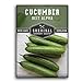 Photo Survival Garden Seeds - Beit Alpha Cucumber Seed for Planting - Pack with Instructions to Plant and Grow Smooth Green Burpless Cucumbers in Your Home Vegetable Garden - Non-GMO Heirloom Variety review