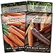 Photo Sow Right Seeds - Carrot Seed Collection for Planting - Rainbow, Nantes, Imperator, and Kuroda Varieties - Non-GMO Heirloom Seeds to Plant a Home Vegetable Garden - Great Gardening Gift review