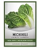 Michihili Chinese Cabbage Seeds for Planting - Napa Heirloom, Non-GMO Vegetable Variety- 1 Gram Seeds Great for Summer, Spring, Fall and Winter Gardens by Gardeners Basics Photo, new 2024, best price $4.95 review