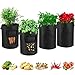 Foto Pflanzen Tasche, 4 Stück Kartoffel Pflanzbeutel, Pflanzsack mit Griffe aus Filzstoff Grow Bag für Kartoffeln, Tomaten, Blumen, Süßkartoffeln und Mehr Rezension