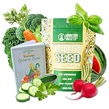 10 Assorted Organic Vegetable Seeds for Planting - ~3,200 + Heirloom Non-GMO Fruit Seeds, Herb Seeds, & Vegetable Seeds - with Grow Guide - Broccoli, Basil, Watermelon, Cilantro, Carrot, Kale, & More Photo, new 2024, best price $20.43 review