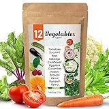 Heirloom Vegetable Seeds -100% Non-GMO - 1000 Garden Seeds Survival Pack - Tomato, Broccoli, Carrot, Celery, Cucumber Seeds and More Photo, new 2024, best price $11.98 review
