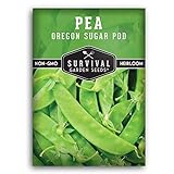 Survival Garden Seeds -Oregon Sugar Pod II Pea Seed for Planting - Packet with Instructions to Plant and Grow Delicious Snow Peas in Your Home Vegetable Garden - Non-GMO Heirloom Variety Photo, new 2024, best price $4.99 review