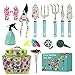 Photo Garden Tool Set,Gardening Gifts for Women,31PCS Heavy Duty Aluminum Floral Print Gardening Tool Set with Storage Tote Bag Garden Tools Gifts for Women and Men review