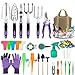 Photo Tudoccy Garden Tools Set 83 Piece, Succulent Tools Set Included, Heavy Duty Aluminum Gardening Tools for Gardening, Non-Slip Ergonomic Handle Tools, Durable Storage Tote Bag, Gifts Tools for Men Women review