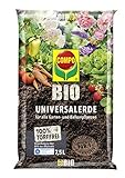 COMPO BIO Universal-Erde für Zimmerpflanzen, Gemüse, Obst und Kräuter, Torffrei, Kultursubstrat, 7,5 Liter, Braun Foto, neu 2024, bester Preis 5,99 € (0,80 € / l) Rezension