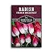 Photo Survival Garden Seeds - French Breakfast Radish Seed for Planting - Pack with Instructions to Plant and Grow Long Radishes to Eat in Your Home Vegetable Garden - Non-GMO Heirloom Variety review