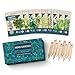 Photo 9 Herb Garden Seeds for Planting - USDA Certified Organic Herb Seed Packets - Non GMO Heirloom Seeds - Plant Markers & Gift Box - Tulsi Holy Basil, Cilantro, Mint, Dill, Sage, Arugula, Thyme, Chives review
