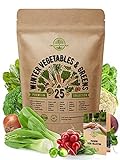 25 Winter Vegetable Garden Seeds Variety Pack for Planting Outdoors & Indoor Home Gardening 6500+ Non-GMO Heirloom Veggie Seeds: Broccoli Beet Carrot Collard Lettuce Radish Spinach Pea Kohlrabi & More Photo, new 2024, best price $19.99 ($0.80 / Count) review