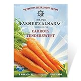The Old Farmer's Almanac Heirloom Carrot Seeds (Tendersweet) - Approx 3000 Non-GMO Seeds Photo, new 2024, best price $4.29 review