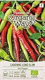 Organic Way | PFEFFER CAYENNE LONG SLIM samen | Gemüsesamen | Pfeffer Samen | Garten Samen | Frühe würzige Sorte | 1 Pack Foto, neu 2024, bester Preis 3,22 € Rezension