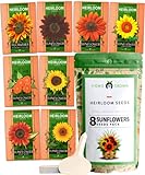 1000+ Sunflower Seeds for Planting - 8 Varieties - Flower Seeds to Plant Outside, Grow Giant Sunflower Plants, Heirloom Seeds Photo, new 2024, best price $16.99 ($0.02 / Count) review