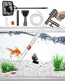 QZQ Aquarium Gravel Cleaner [2022 Edition] Vacuum Fish Tank Vacuum Cleaner Tools for Aquarium Water Changer with Aquarium Thermometers Fish Net kit Use for Fish Tank Cleaning Gravel and Sand Photo, new 2024, best price $22.89 review