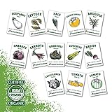Heirloom Vegetable Seeds for Planting: 13 Varieties of Organic Non-GMO Open Pollinated Garden Seed - Weird and Rare Varieties Perfect for Kids and School Gardens Photo, new 2024, best price $12.34 review