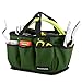 Photo Housolution Gardening Tote Bag, Deluxe Garden Tool Storage Bag and Home Organizer with Pockets, Wear-Resistant & Reusable, 14 Inch, Dark Green review